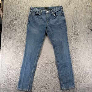 Free Assembly Jeans Men 34x34 Blue Cotton Denim Straight Slim Workwear Stretch